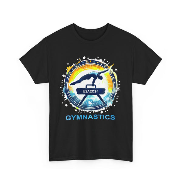 USA 2024 Games United States Sport 2024 USA Mens Gymnastics Men Shirts Big and Tall Plus Size