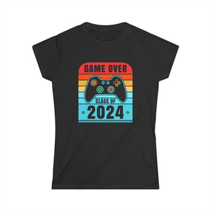 Senior Class of 2024 Gamer Seniors Gaming 2024 Graduation Womens T Shirts