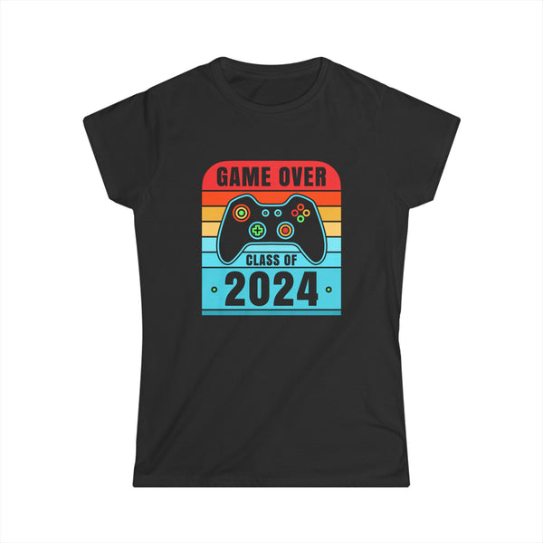 Senior Class of 2024 Gamer Seniors Gaming 2024 Graduation Womens T Shirts