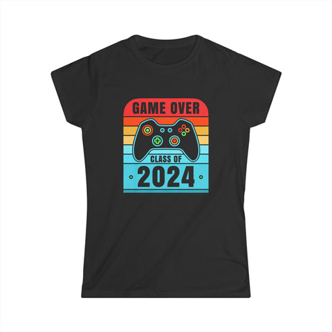 Senior Class of 2024 Gamer Seniors Gaming 2024 Graduation Womens T Shirts