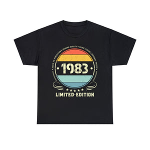 Vintage 1983 Limited Edition 1983 Birthday Shirts for Men Big and Tall Shirts for Men Plus Size