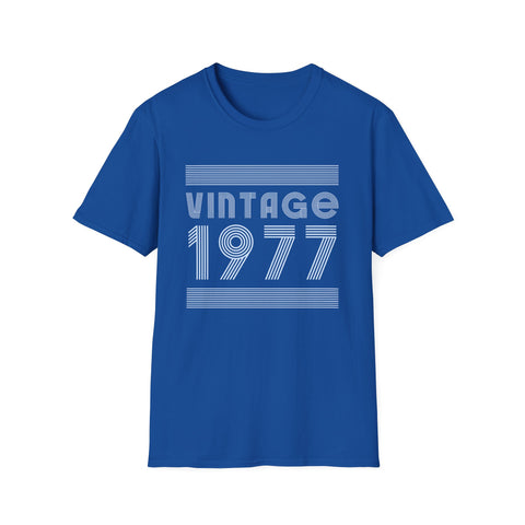 Vintage 1977 T Shirts for Men Retro Funny 1977 Birthday Shirts for Men