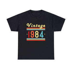 Vintage 1984 TShirt Men Limited Edition BDay 1984 Birthday Mens Shirt Plus Size Big and Tall