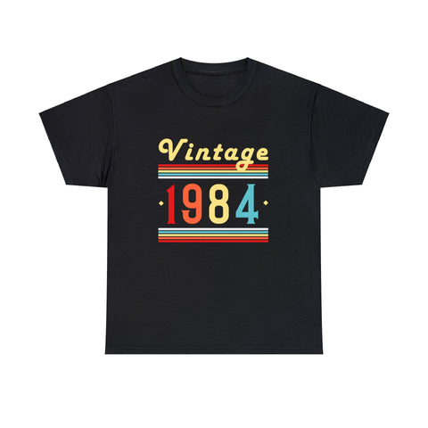 Vintage 1984 TShirt Men Limited Edition BDay 1984 Birthday Mens Shirt Plus Size Big and Tall