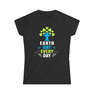 Earth Day Climate Everyday Awareness Planet Animal Earth Day Womens Shirt