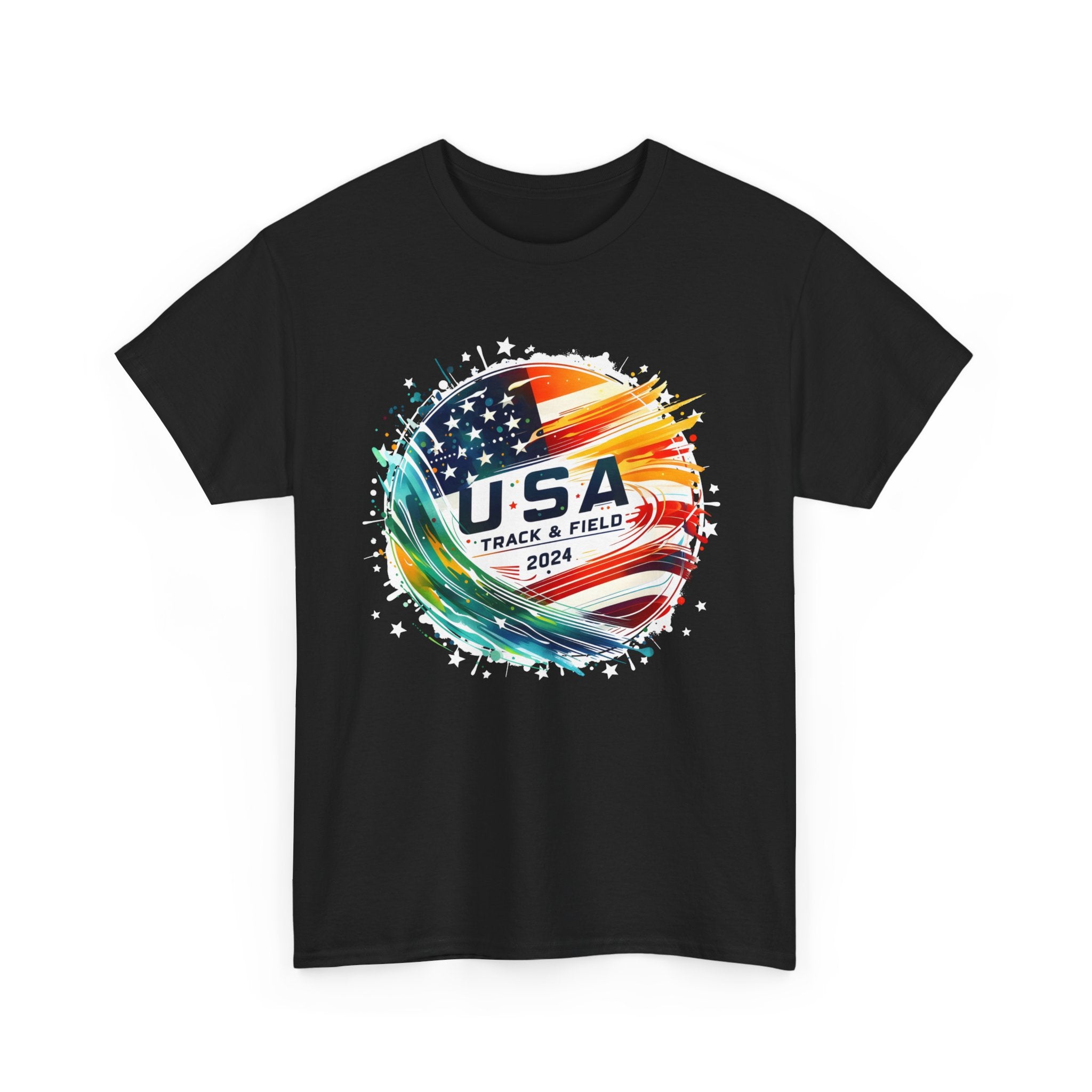 USA 2024 Go United States America 2024 USA Track and Field Big and Tall Tshirts Shirts for Men