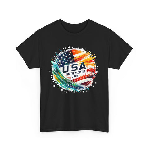 USA 2024 Go United States America 2024 USA Track and Field Big and Tall Tshirts Shirts for Men