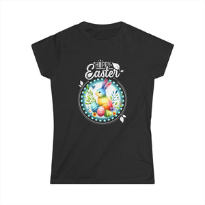 Easter Outfits Easter Rabbit Bunny Shirts for Women Easter Womens T Shirt