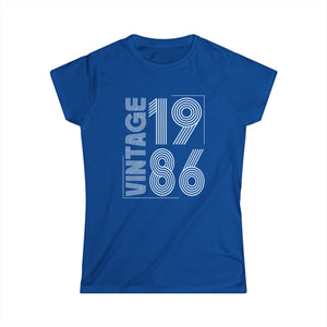 Vintage 1986 T Shirts for Women Retro Funny 1986 Birthday Womens T Shirts