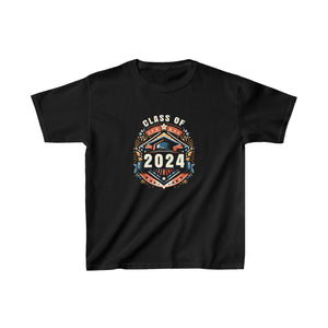 Class of 2024 Senior 2024 Graduation Vintage School Girls Tops