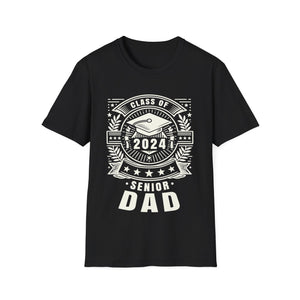 Senior 2024 Class of 2024 for College High School Senior Dad Shirts for Men