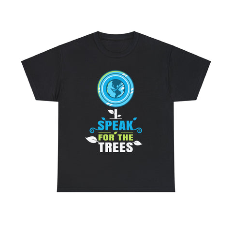 I Speak For Trees Earth Day Save Earth Inspiration Hippie Shirts for Men Plus Size Big and Tall