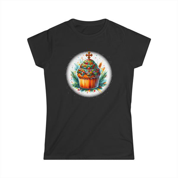 Christ is Risen Russian Greek Eastern Orthodox Pascha Easter Shirts for Women