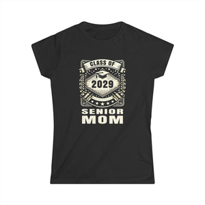Senior 2029 Senior Mom Senior 2029 Parent Class of 2029 Womens Shirts