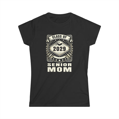 Senior 2029 Senior Mom Senior 2024 Parent Class of 2029 Womens Shirts