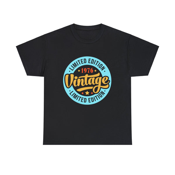 Vintage 1976 TShirt Men Limited Edition BDay 1976 Birthday Shirts for Men Plus Size Big and Tall
