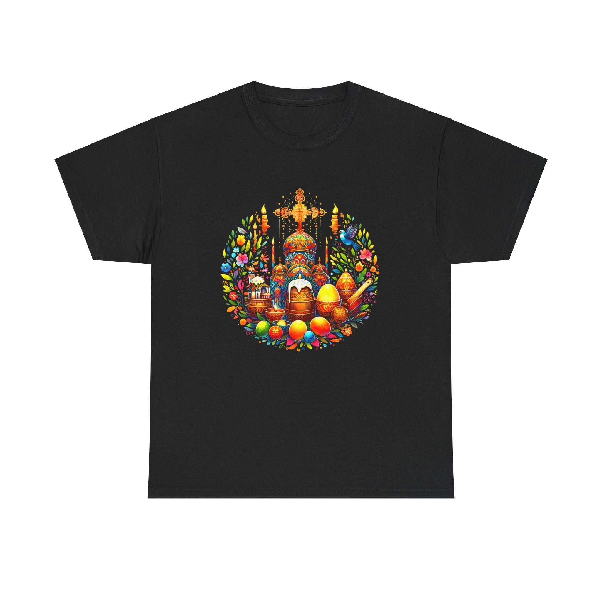 Happy Easter Jesus He Has Risen Orthodox Christian Easter Mens Tshirts for Men Big and Tall
