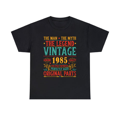 Vintage 1985 T Shirts for Men Retro Funny 1985 Birthday Big and Tall Tshirts Shirts for Men