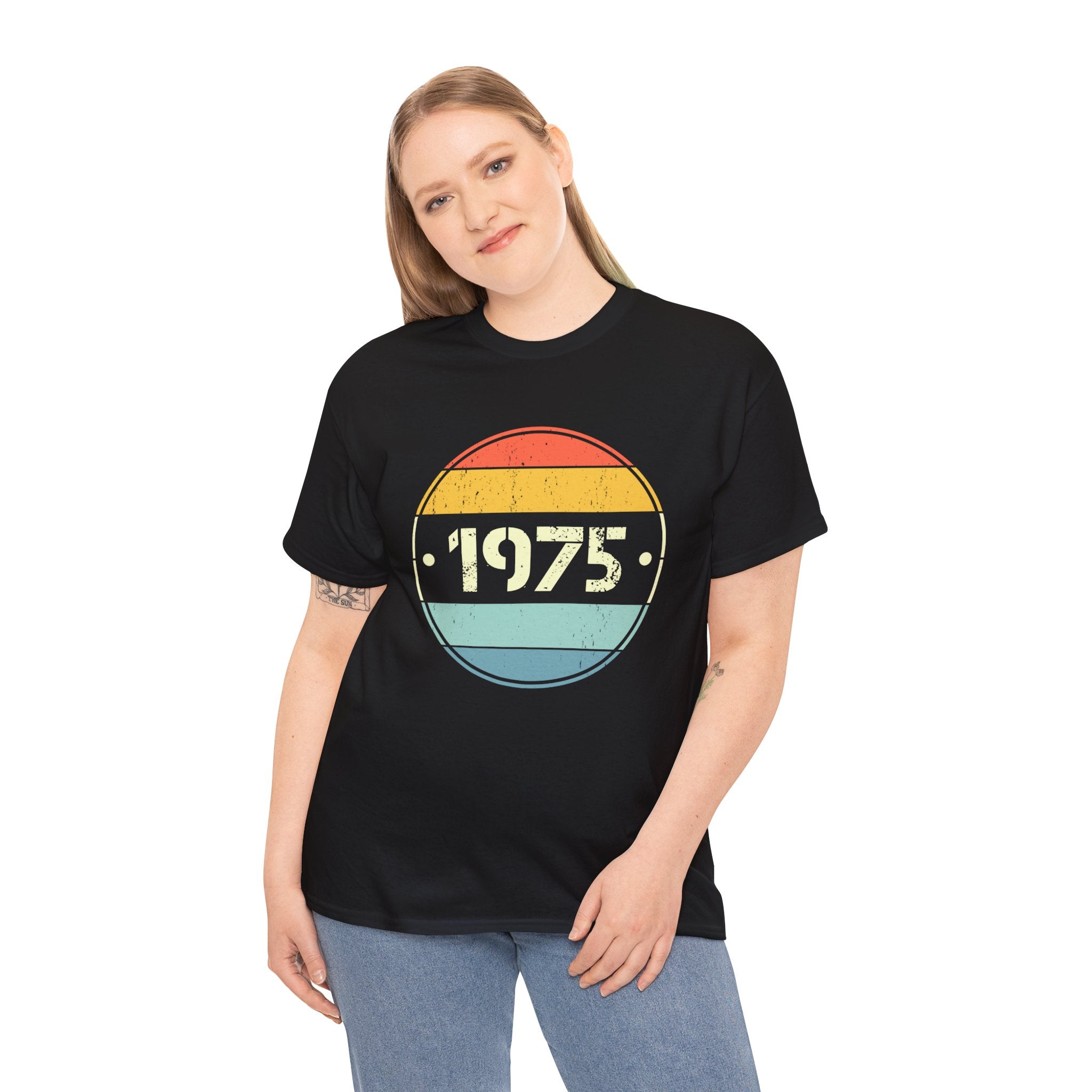 Vintage 1975 Birthday Shirts for Women Funny 1975 Birthday Plus Size Clothing for Women