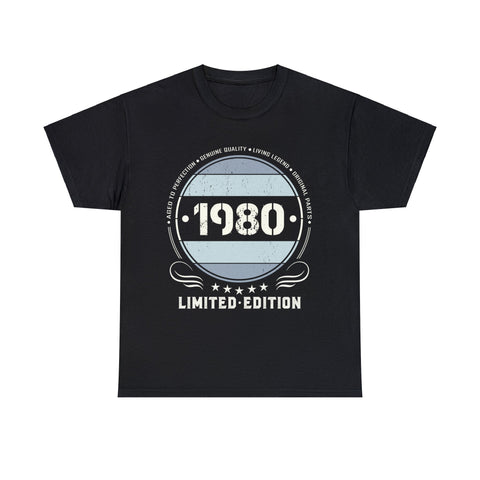 Vintage 1980 T Shirts for Men Retro Funny 1980 Birthday Shirts for Men Plus Size Big and Tall