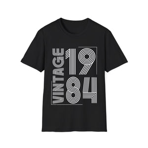 Vintage 1984 T Shirts for Men Retro Funny 1984 Birthday Mens Tshirts