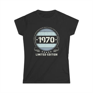 Vintage 1970 T Shirts for Women Retro Funny 1970 Birthday Shirts for Women