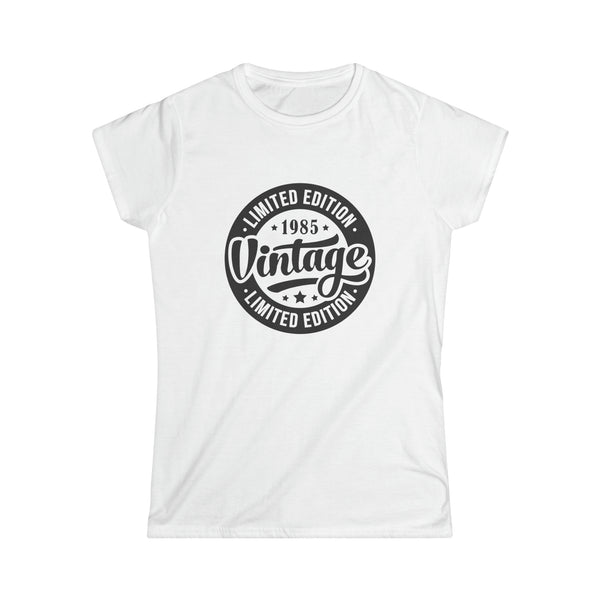 Vintage 1985 T Shirts for Women Retro Funny 1985 Birthday Women Tops