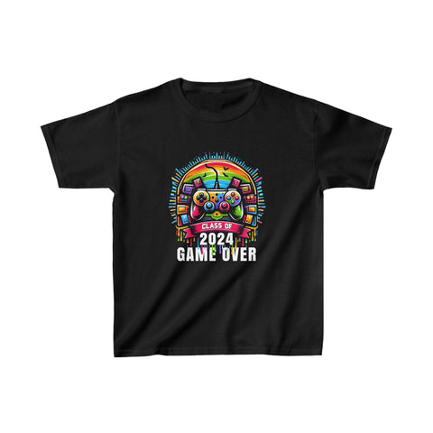 Senior 2024 Gaming Funny Class Of 2024 Tshirt 2024 Gamer Boy Shirts
