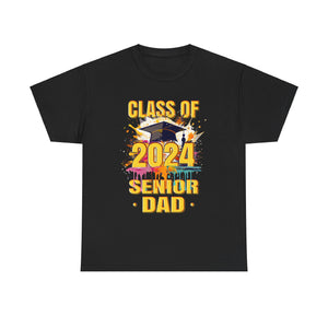 Senior Dad 2024 Proud Dad Class of 2024 Dad of the Graduate Shirts for Men Plus Size Big and Tall
