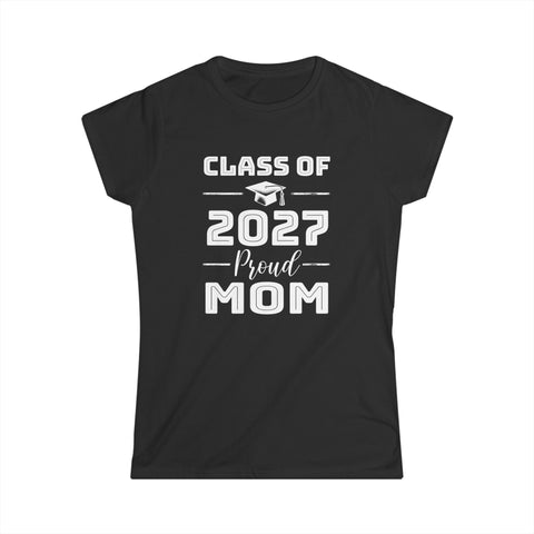 Class of 2027 Senior 2027 Graduation Vintage School Mom 2027 Womens Shirt