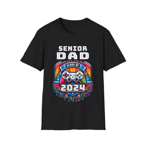 Proud Senior Dad Shirt Class of 2024 Decorations 2024 Shirts for Men