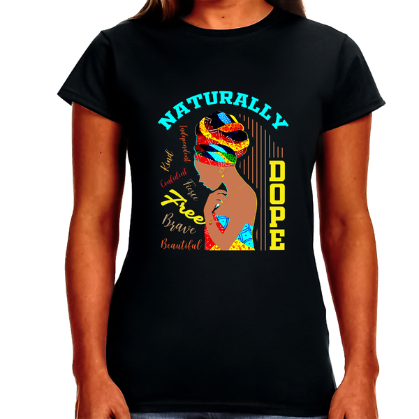 Juneteenth Black History T-shirt for Women Freedom Day Womens Black Pride Tee