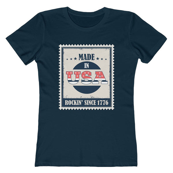 Made in Vintage 4th of July Shirts for Women Patriotic American USA Fourth of July Outfit Women