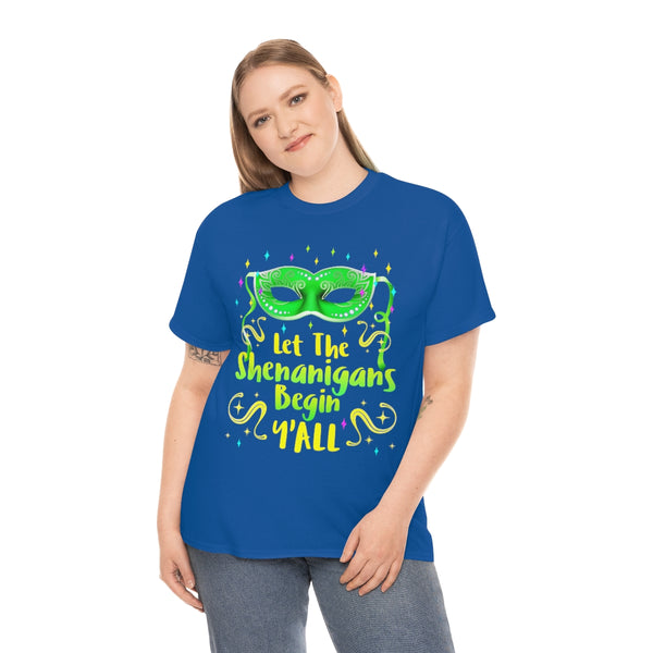 Plus Size Mardi Gras Shirts Let The Shenanigans Begin Shirt Plus Size Mardi Gras Outfit for Women Plus Size