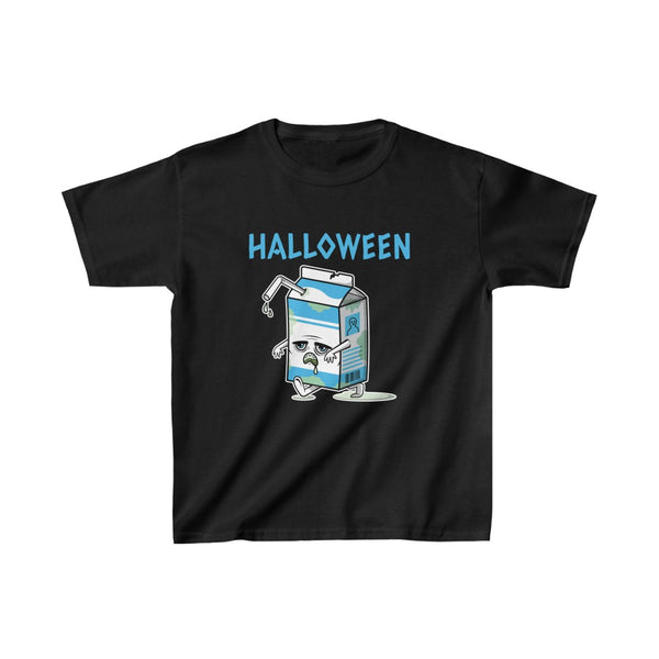 Mad Milk Halloween Shirts for Boys Halloween Tops Spooky Food Halloween Tshirts Boys Halloween Shirt