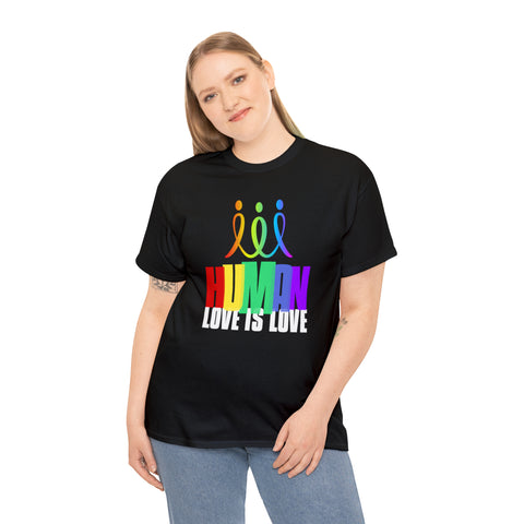 Human TShirt LGBTQ Pride Rainbow Flag Lesbian Gay Pride Ally Plus Size Clothing for Women