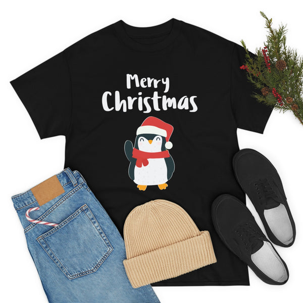 Santa Penguin Plus Size Christmas Shirts for Women Plus Size Funny Christmas T Shirts for Women Plus Size