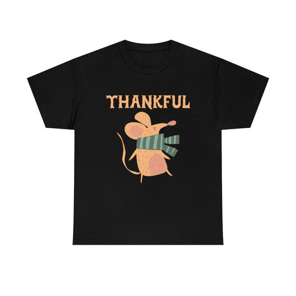 Womens Thanksgiving Shirt Mouse Shirt Womens Fall Tops Plus Size Thankful Shirts for Women 1X 2X 3X 4X 5X