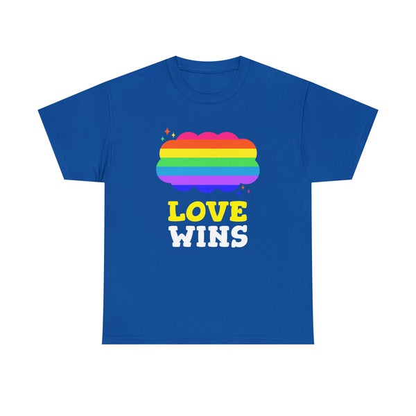 Love Wins LGBT Lesbian Gay Pride Month Rainbow Transgender Plus Size Shirts for Women