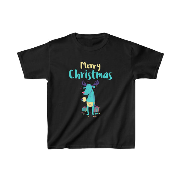 Funny Reindeer Kids Christmas Shirts for Boys Christmas Tshirt Funny Christmas Shirt Christmas Gifts