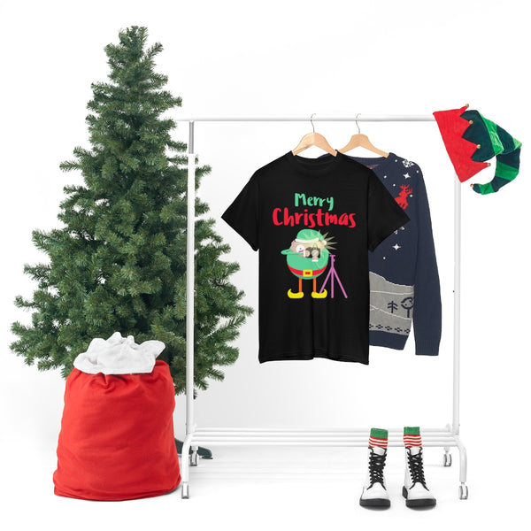 Funny Elf Christmas PJs Funny Christmas Shirts for Women Plus Size Christmas T-Shirt Womens Christmas Shirt