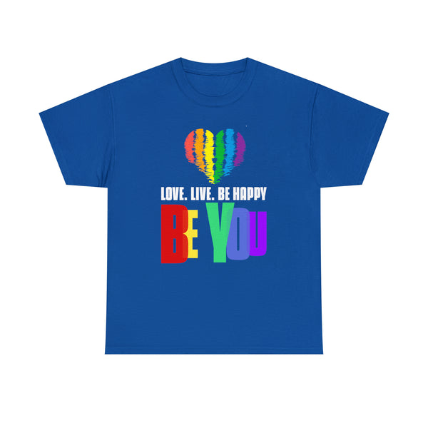 Pride Shirt Women Men LGBTQ Rainbow Shirt Be You LGBT Womens Plus Size Tops