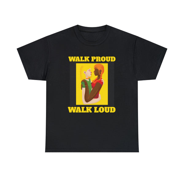 Walk Proud Walk Loud Pride Day Parade Shirt Gay Pride LGBT Plus Size Shirts for Women