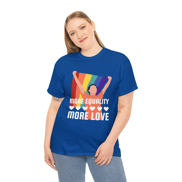 LGBT More Equality More Love Bisexual Transgender Queer Plus Size Tops for Women