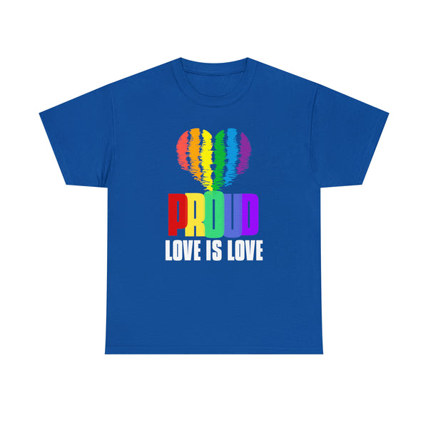 Proud LGBT TShirt Love is Love Shirt Equality Human Rights Plus Size Shirts for Women