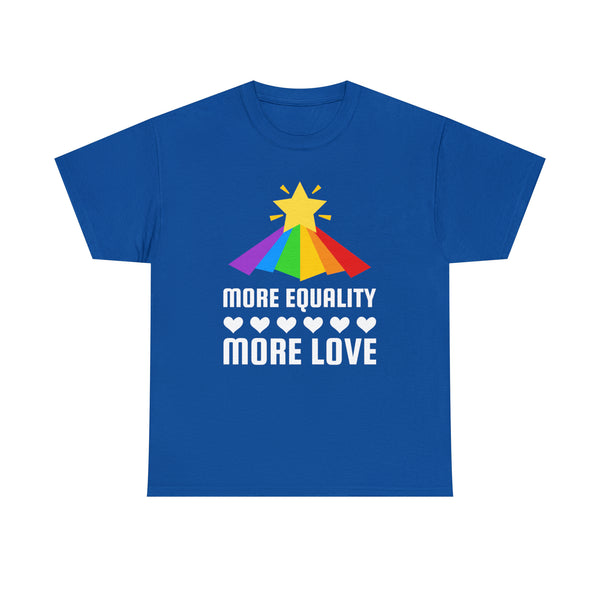 LGBT More Equality More Love Shirts LGBTQ Gay Lesbian LGBT Plus Size Clothing for Women