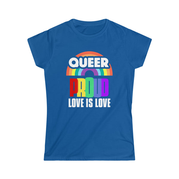 Proud LGBT Shirt Love is Love Shirt Human Rights Gay Pride Shirts for Women