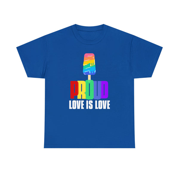 Proud LGBT Shirt Love is Love Shirt LGBTQ Pride Gay Lesbian Plus Size Clothing for Women