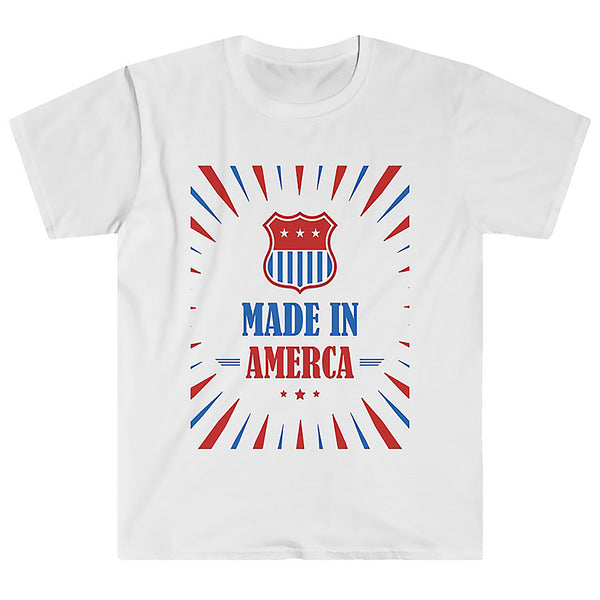 American Flag Shirt Men Fourth of July Shirts for Men Vintage Made in America 4th of July Shirts