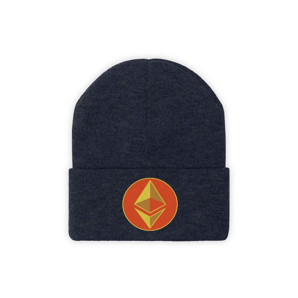 Ethereum Logo Mens Winter Hat Ethereum Beanie Hats for Men Women Ethereum Hat Ethereum Christmas Gifts